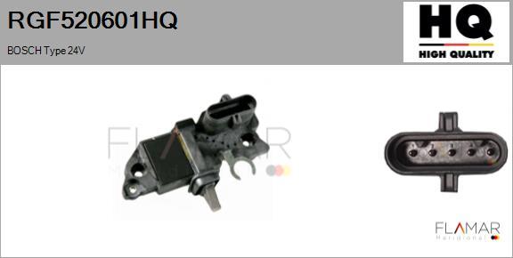 FLAMAR RGF520601HQ - Regulator, alternator aaoparts.ro