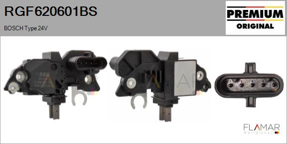 FLAMAR RGF620601BS - Regulator, alternator aaoparts.ro