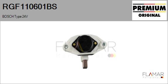 FLAMAR RGF110601BS - Regulator, alternator aaoparts.ro