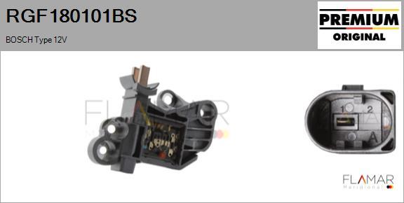 FLAMAR RGF180101BS - Regulator, alternator aaoparts.ro