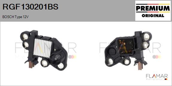 FLAMAR RGF130201BS - Regulator, alternator aaoparts.ro