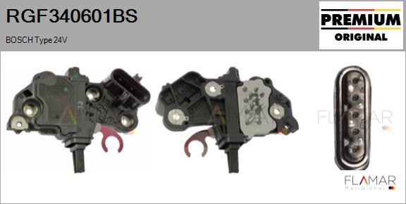 FLAMAR RGF340601BS - Regulator, alternator aaoparts.ro