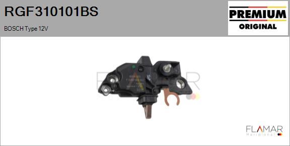 FLAMAR RGF310101BS - Regulator, alternator aaoparts.ro