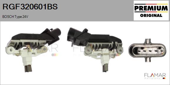 FLAMAR RGF320601BS - Regulator, alternator aaoparts.ro