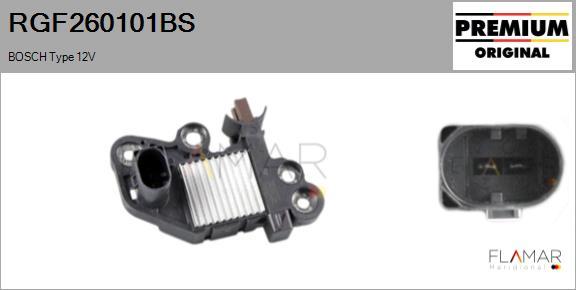 FLAMAR RGF260101BS - Regulator, alternator aaoparts.ro