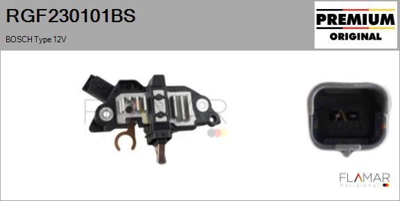 FLAMAR RGF230101BS - Regulator, alternator aaoparts.ro