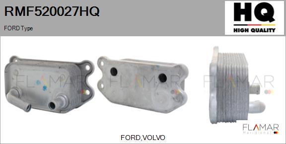 FLAMAR RMF520027HQ - Radiator ulei, ulei motor aaoparts.ro