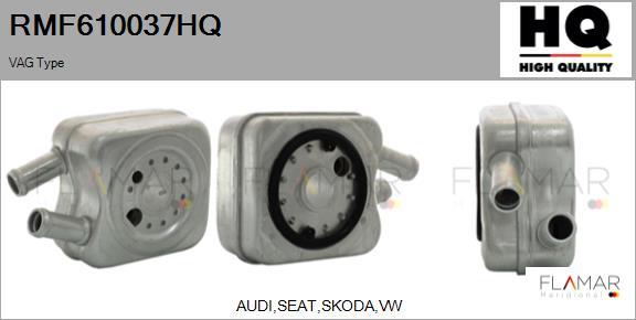 FLAMAR RMF610037HQ - Radiator ulei, ulei motor aaoparts.ro