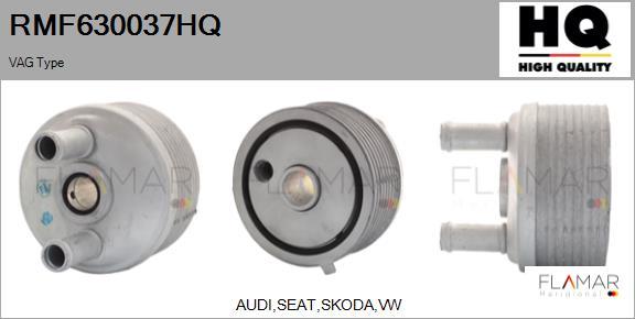 FLAMAR RMF630037HQ - Radiator ulei, ulei motor aaoparts.ro