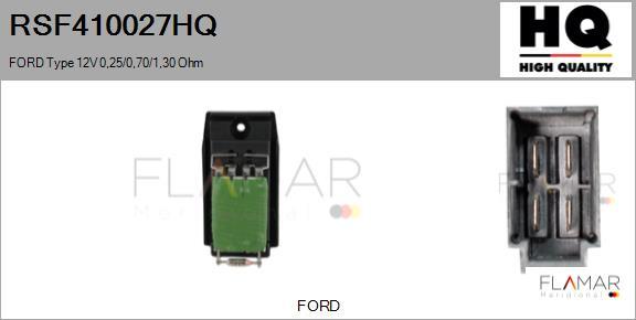 FLAMAR RSF410027HQ - Rezistor, ventilator habitaclu aaoparts.ro