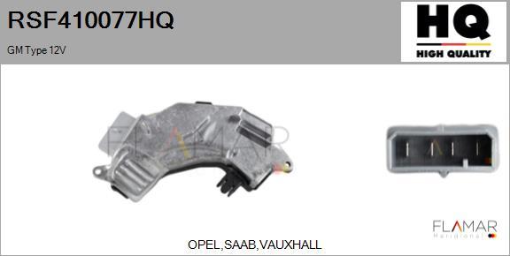 FLAMAR RSF410077HQ - Rezistor, ventilator habitaclu aaoparts.ro