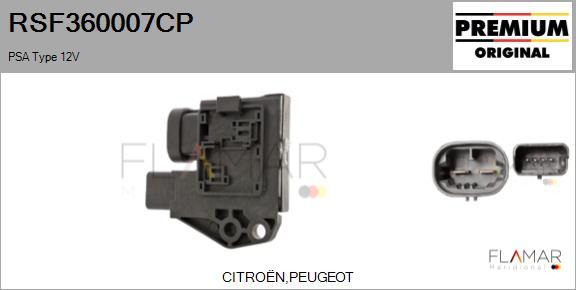 FLAMAR RSF360007CP
 - Rezistor, Electromotor - ventilator aaoparts.ro