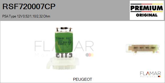 FLAMAR RSF720007CP - Rezistor, ventilator habitaclu aaoparts.ro