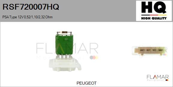 FLAMAR RSF720007HQ - Rezistor, ventilator habitaclu aaoparts.ro