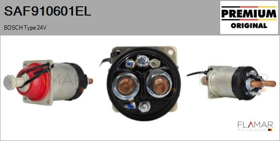 FLAMAR SAF910601EL - Solenoid, electromotor aaoparts.ro
