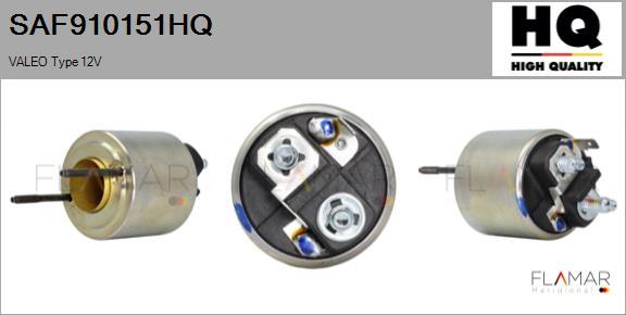 FLAMAR SAF910151HQ - Solenoid, electromotor aaoparts.ro