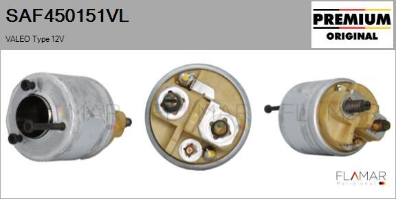 FLAMAR SAF450151VL - Solenoid, electromotor aaoparts.ro