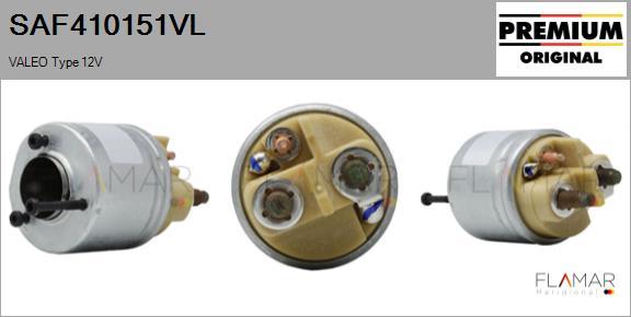 FLAMAR SAF410151VL - Solenoid, electromotor aaoparts.ro