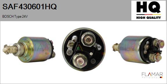FLAMAR SAF430601HQ - Solenoid, electromotor aaoparts.ro