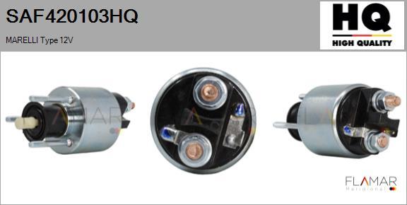FLAMAR SAF420103HQ - Solenoid, electromotor aaoparts.ro