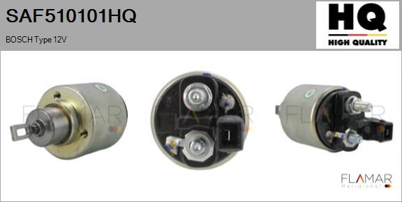 FLAMAR SAF510101HQ - Solenoid, electromotor aaoparts.ro