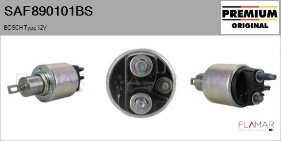 FLAMAR SAF890101BS - Solenoid, electromotor aaoparts.ro