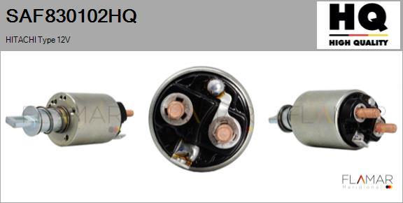 FLAMAR SAF830102HQ - Solenoid, electromotor aaoparts.ro