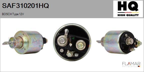 FLAMAR SAF310201HQ - Solenoid, electromotor aaoparts.ro