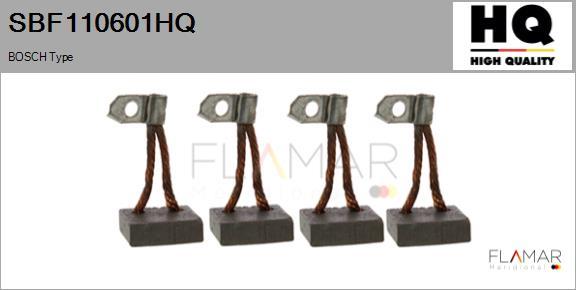 FLAMAR SBF110601HQ - Perie, electromotor aaoparts.ro