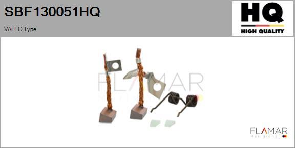FLAMAR SBF130051HQ - Perie, electromotor aaoparts.ro