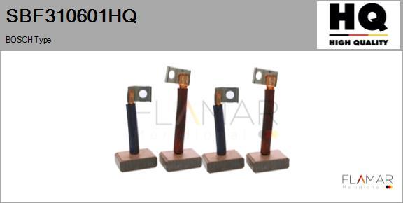 FLAMAR SBF310601HQ - Perie, electromotor aaoparts.ro
