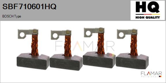FLAMAR SBF710601HQ - Perie, electromotor aaoparts.ro