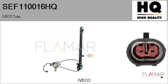 FLAMAR SEF110016HQ - Mecanism actionare geam aaoparts.ro