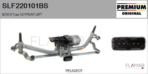 FLAMAR SLF220101BS - Sistem stergator parbriz aaoparts.ro