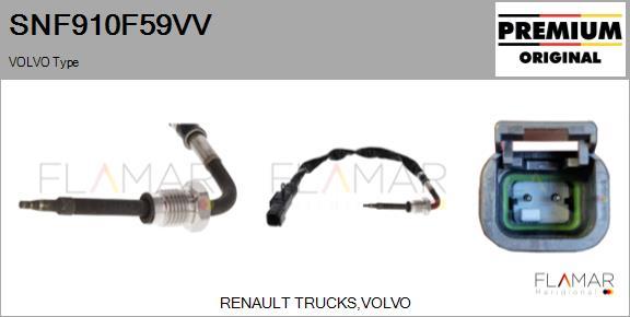 FLAMAR SNF910F59VV - Senzor, temperatura gaze evacuare aaoparts.ro