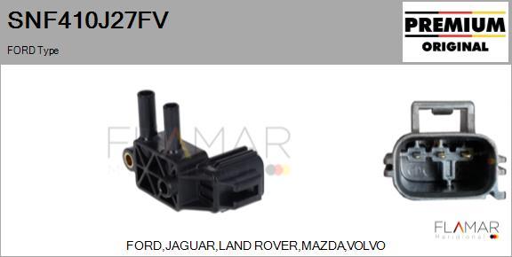 FLAMAR SNF410J27FV - Senzor, presiune gaze evacuare aaoparts.ro