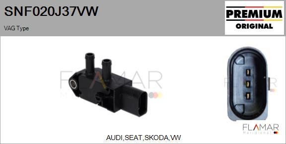 FLAMAR SNF020J37VW - Senzor, presiune gaze evacuare aaoparts.ro