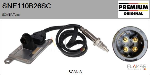 FLAMAR SNF110B26SC - Senzor NOx, injectie aditiv aaoparts.ro
