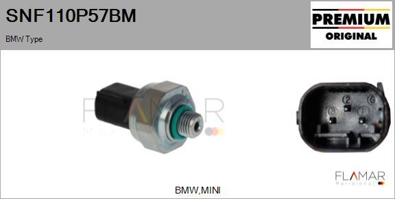 FLAMAR SNF110P57BM - Comutator presiune, aer conditionat aaoparts.ro