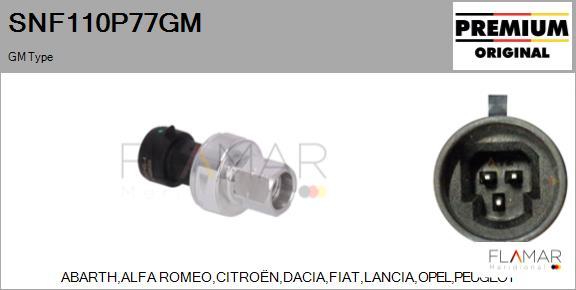 FLAMAR SNF110P77GM - Comutator presiune, aer conditionat aaoparts.ro