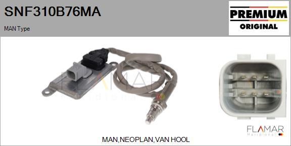 FLAMAR SNF310B76MA - Senzor NOx, injectie aditiv aaoparts.ro