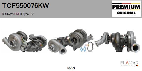 FLAMAR TCF550076KW - Compresor,sistem de supraalimentare aaoparts.ro