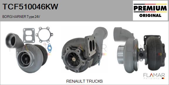 FLAMAR TCF510046KW - Compresor,sistem de supraalimentare aaoparts.ro