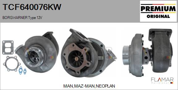 FLAMAR TCF640076KW - Compresor,sistem de supraalimentare aaoparts.ro