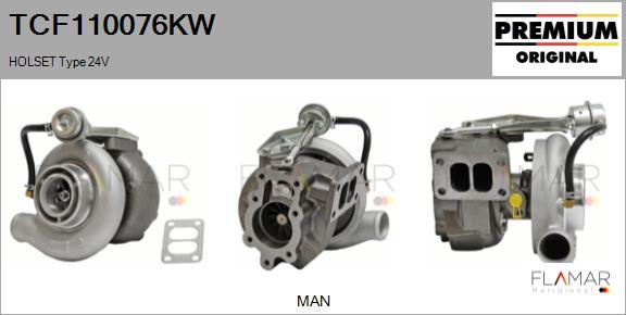 FLAMAR TCF110076KW - Compresor,sistem de supraalimentare aaoparts.ro