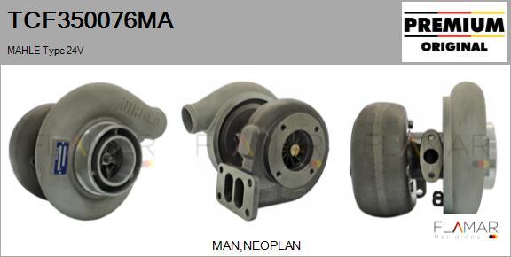 FLAMAR TCF350076MA - Compresor,sistem de supraalimentare aaoparts.ro