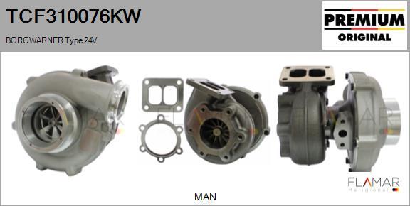 FLAMAR TCF310076KW - Compresor,sistem de supraalimentare aaoparts.ro