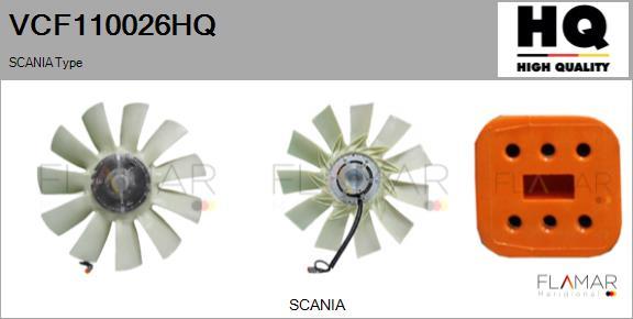 FLAMAR VCF110026HQ - Cupla, ventilator radiator aaoparts.ro