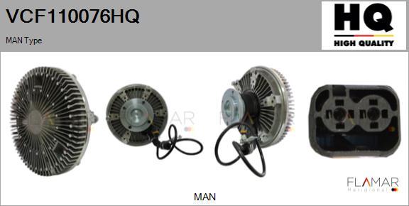 FLAMAR VCF110076HQ - Cupla, ventilator radiator aaoparts.ro