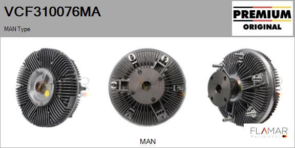FLAMAR VCF310076MA - Cupla, ventilator radiator aaoparts.ro